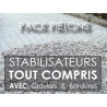 Pack piétons : stabilisateur +  graviers + bordures, avec Nidagravel