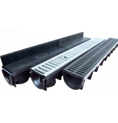 Polypropylene drainage channel - Height 110 mm - Stora-Light