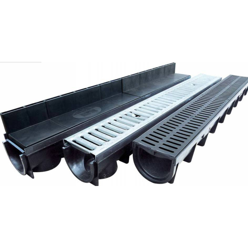 Polypropylene drainage channel - Height 110 mm - Stora-Light Polypropylene drainage channel - Height 110 mm - Stora-Light