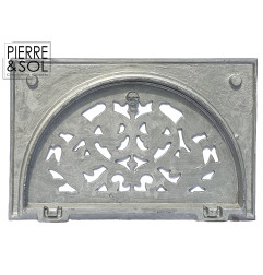 Grille de cave demi-lune en aluminium