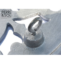 Grille de cave demi-lune en aluminium