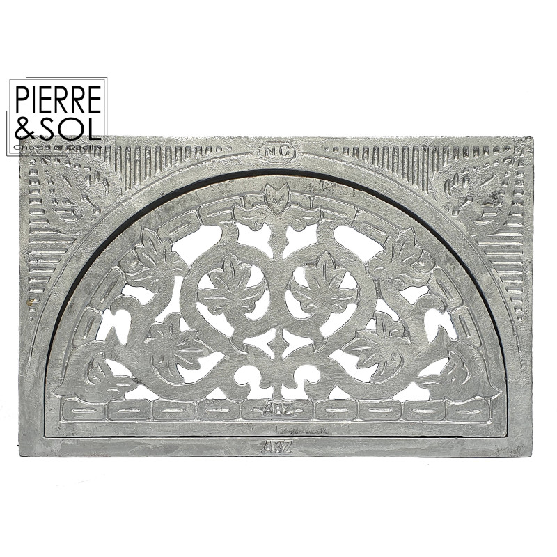 Grille de cave demi-lune en aluminium Grille de cave demi-lune en aluminium