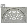 Grille de cave demi-lune en aluminium