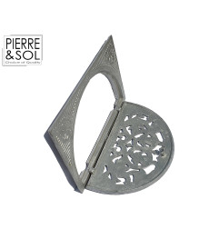 Grille de cave demi-lune en aluminium