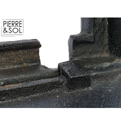 Вздох и полумесяц подвал сетки в черном чугуна