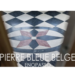 Laje e telha de pedra azul belga-revestimento velho-luxo-ON MESURE