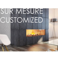 Moellon and Façade in Belgian Blue Stone - ON MESURE