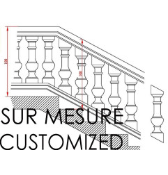 Belgian Blue Stone chimney - ON MESURE