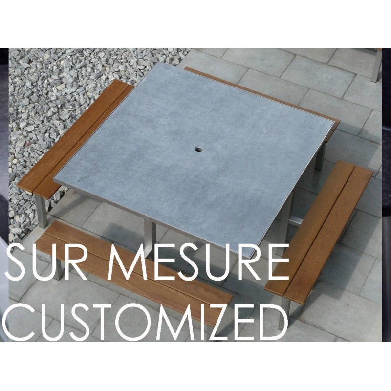 Mesa em pedra azul belga-ON MESURE Mesa em pedra azul belga-ON MESURE
