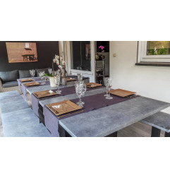 Mesa em pedra azul belga-ON MESURE