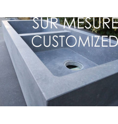 Эвье и раковина в бельгийском Голубом Камне - ON MESURE