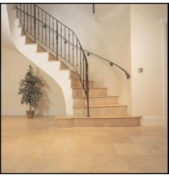 Pierre white Tuscany - softened tiling implementation