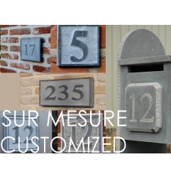 Belga Blue Stone Letter Box - ON MESURE