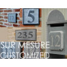 Numéro, Chiffre et Lettre en Pierre Bleue Belge - SUR MESURE