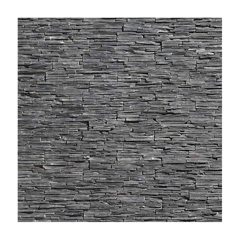 Stonepanel Jet Noir Lame fine Ardoise