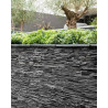 Stonepanel Jet Noir Lame fine Ardoise
