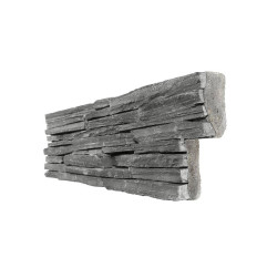 Stonepanel Jet Noir Lame fine Ardoise