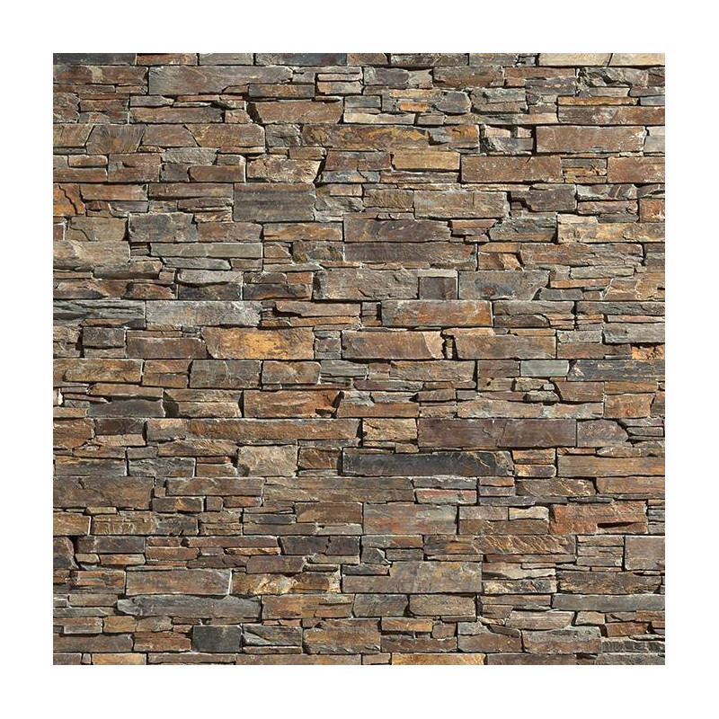 Stonepanel Multicolor Ardoise Marron Rouge