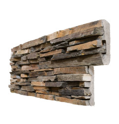 Stonepanel Multicolor lame fine Ardoise marron rouge