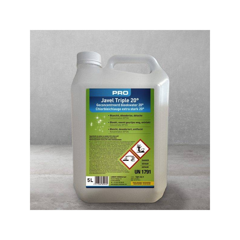 Eau de javel triple 20° - PRO
