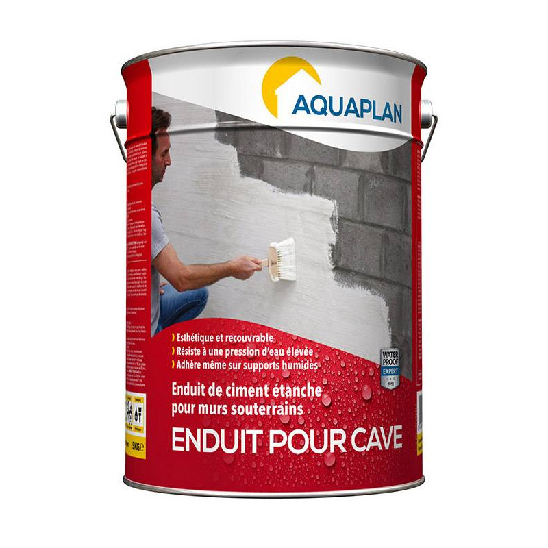 Enduit pour cave - Reboco de cimento impermeável - Aquaplan Enduit pour cave - Reboco de cimento impermeável - Aquaplan
