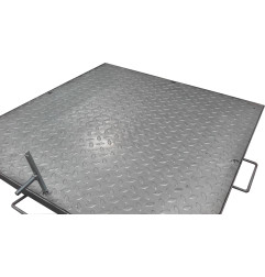 Inspection cover galvanized ribbed EURO