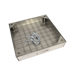 Cover tile sealed in stainless steel (75mm) from ROSCO