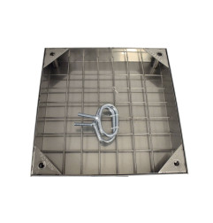 Coprire piastrelle sigillata in acciaio inox (75mm) da ROSCO