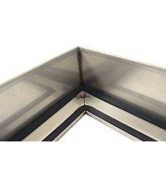 Coprire piastrelle sigillata in acciaio inox (75mm) da ROSCO