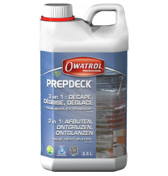 Prepdeck - Décapant - Nettoyant pour bois extérieurs - Owatrol Pro