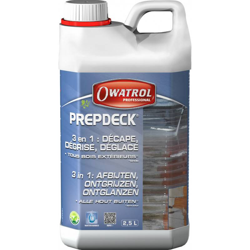 Prepdeck - Décapant - Nettoyant pour bois extérieurs - Owatrol Pro