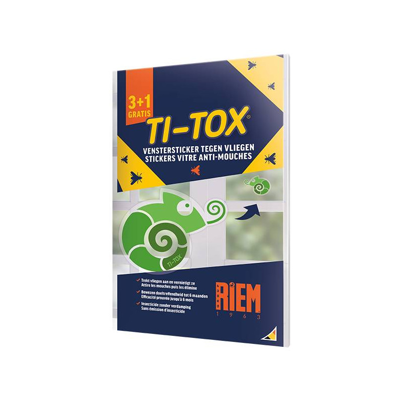 Ti-Tox etiqueta de la ventana anti-mosca - RIEM