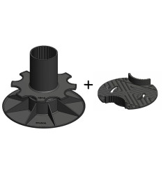 Pack - Base ajustable + cabeza de pedestal - PV - Solidor