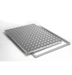 Trampilla de acceso de aluminio acanalada - Alutrap PAD - Rosco
