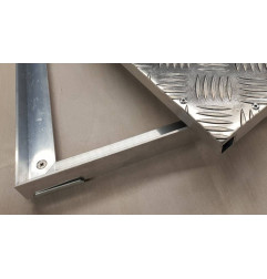 Aluminium toegangsluik met ribben - Alutrap PAD - ROSCO