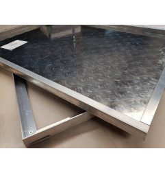 Aluminium toegangsluik met ribben - Alutrap PAD - ROSCO