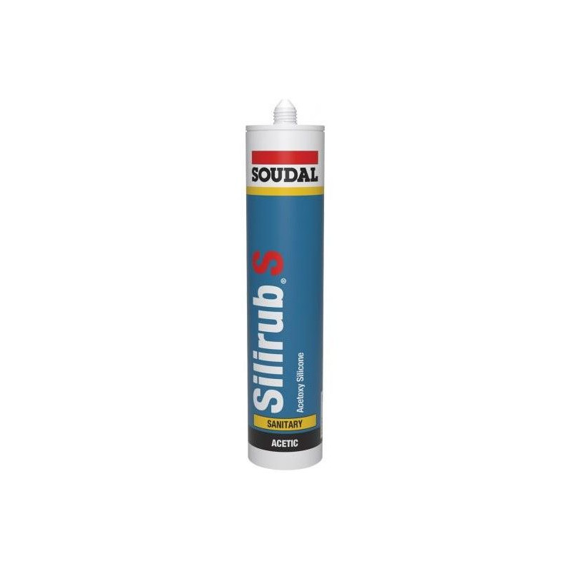 Silirub S - Mastic silicone acétique sanitaire - Soudal Silirub S - Mastic silicone acétique sanitaire - Soudal