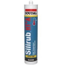 Silirub HT ° - A - Sellador de silicona acética resistente al calor - Soudal