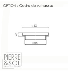 Siphon de cave - Grille à fentes en fonte - Classe L 15kN - ACO