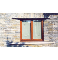 Revêtement de Façade en Barrettes de pierre de Luserne - Couleurs Mixtes