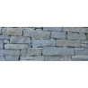Mur de Barrettes de pierre de Luserne - Couleur Eau-Vive