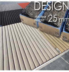 DESIGN S Doormat - Thickness 12 mm - CUSTOM MADE - Cleanmid - Verimpex