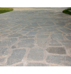 Trajeto gigante do mosaico na pedra de Luserne-cores misturadas