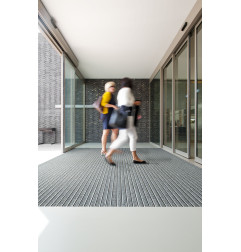 Zerbino VARIO JUNIOR JNO / JNSO, profilo in alluminio rivestito con fibre in polipropilene ROSCO