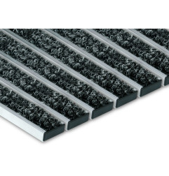 EconoVilt Heavy Sur Mesure - Paillasson profil en aluminium couvert de fibres polypropylène - Verimpex