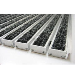 Fußmatte VARIO JUNIOR JNO / JNSO, Aluminiumprofil abgedeckt mit Fasern aus Polypropylen von ROSCO