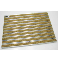 Deurmat VARIO JUNIOR JNO / JNSO, aluminiumprofiel, bedekt met vezels van ROSCO polypropyleen