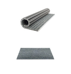 Zerbino VARIO JUNIOR JNO / JNSO, profilo in alluminio rivestito con fibre in polipropilene ROSCO