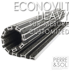 EconoVilt Heavy Sur Mesure - Paillasson profil en aluminium couvert de fibres polypropylène - Verimpex