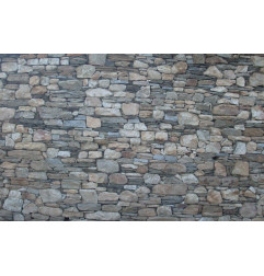 Muralha de luserne de pedras brutas